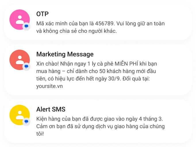 Vietnam SMS API samples: OTPs, broadcast SMS, and marketing using MoceanAPI